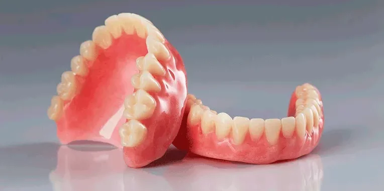 dentures on the table