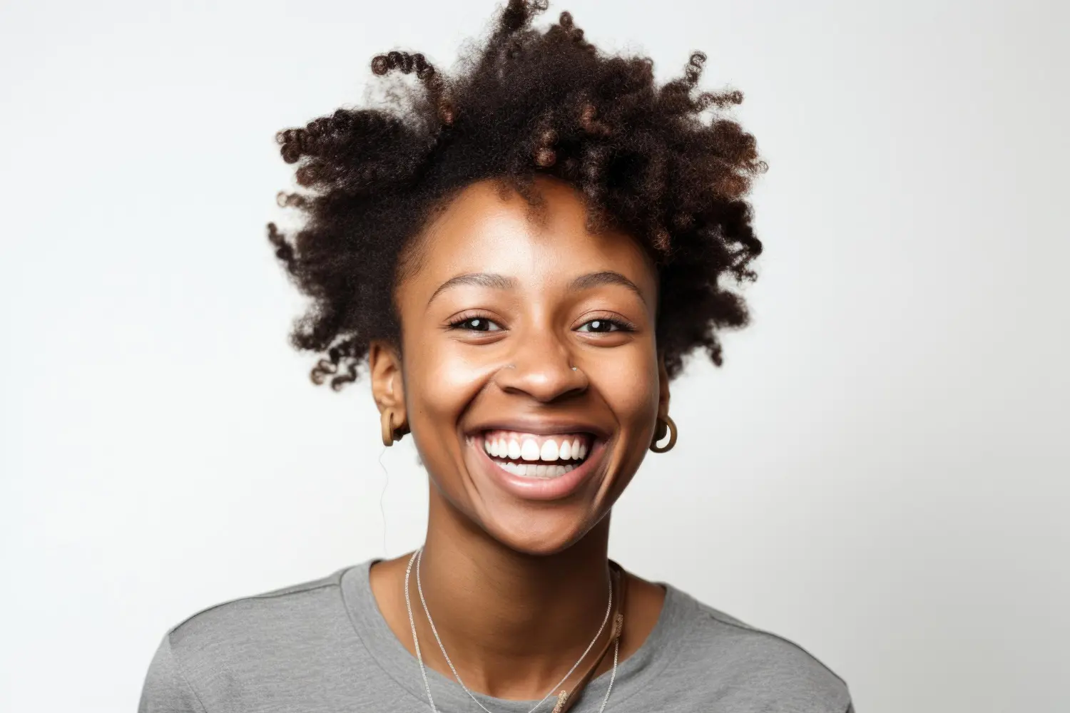 Black female smiling