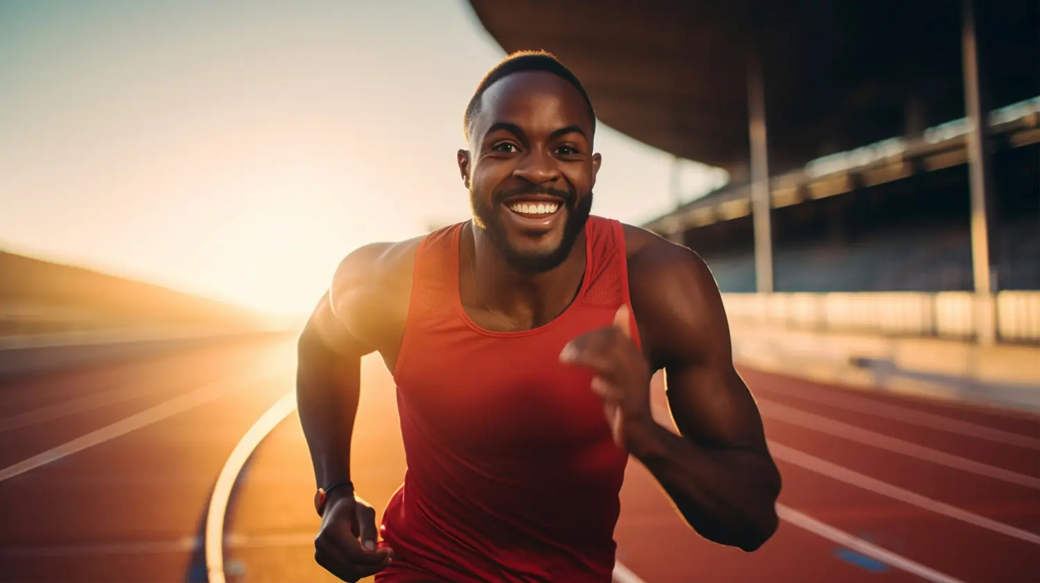 Black Man running